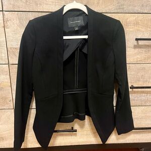 Banana Republic Collarless Black Blazer